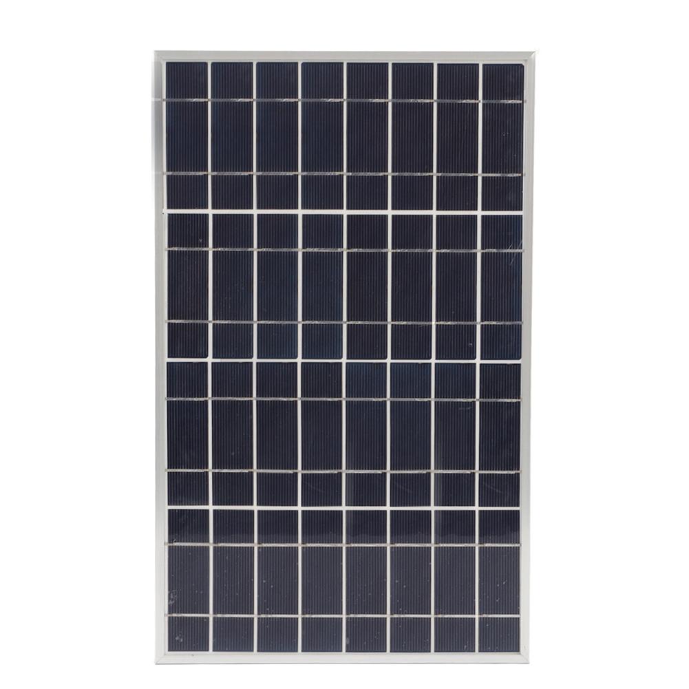 Polycrystalline Solar Panel With 60A Waterproof Controller And Battery Clip For RV Boat Camping Power System Kit