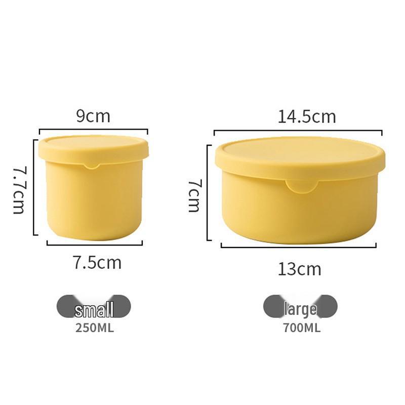 Heat-Resistant Silicone Lunch Box with Lid for Office Workers - Microwave Safe and Insulated for Fresh-Keeping