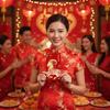 6PCS Hot Stamping 2027 Chinese New Year Red Envelopes Colorful Goat Pattern Hongbao  Party