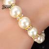 Faux Pearl Earrings 1 Set Jewelry Women Beaded Necklace Bracelet