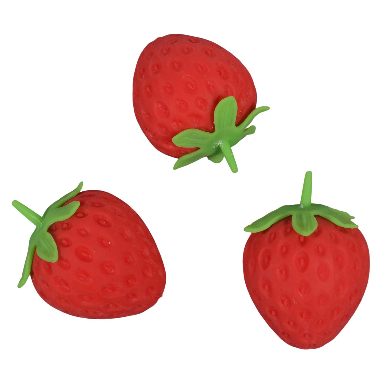 

English: Creative Strawberry Toy Stress Relief Toy for Kids one size червоний
