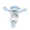 10pcs L Track Double Lug Threaded Stud Nut Fitting Zinc Plated L Track Rail Threaded Stud Fittings Tie Down for Van