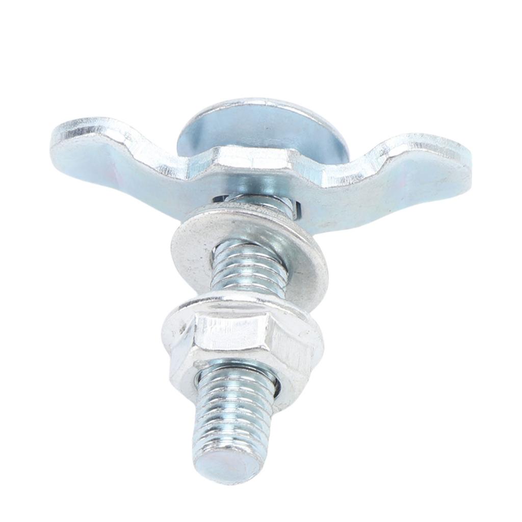 10pcs L Track Double Lug Threaded Stud Nut Fitting Zinc Plated L Track Rail Threaded Stud Fittings Tie Down for Van