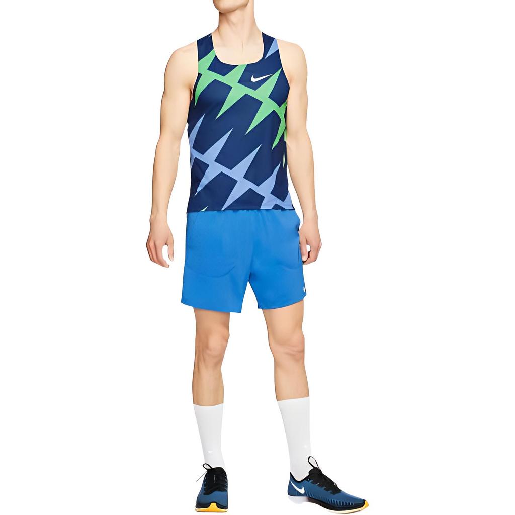 Nike Pure Color Pattern Logo Sleeveless Vest Men Tops Blue CZ1030-492