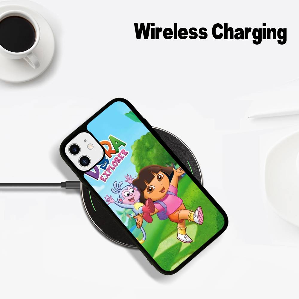 Adventure TV D-Dora The E-Explorer Phone Magesafe Magnetic Wireless Charge Case For IPhone 16 11 12 13 14 15 Pro Max Plus Mini