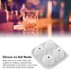 2Pcs Silicone Ice Cube Molds Fun Shapes Round Sphere Ball Mold For Whiskey Cocktails Game Day