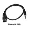 50cm 5-Pin Din Stecker auf 3,5mm Klinkenstecker Kabelverlängerung Soundkabel zum Anschluss europäischer Stereoanlagen