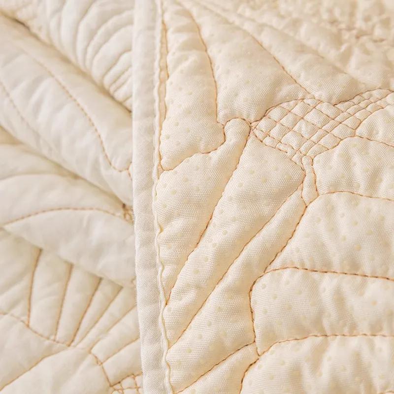 Four Seasons Cotton Non-Slip Sofa Cushion Pure Cotton Beige Summer Nordic Cushion Universal Sofa Towel Cover Cover Cloth