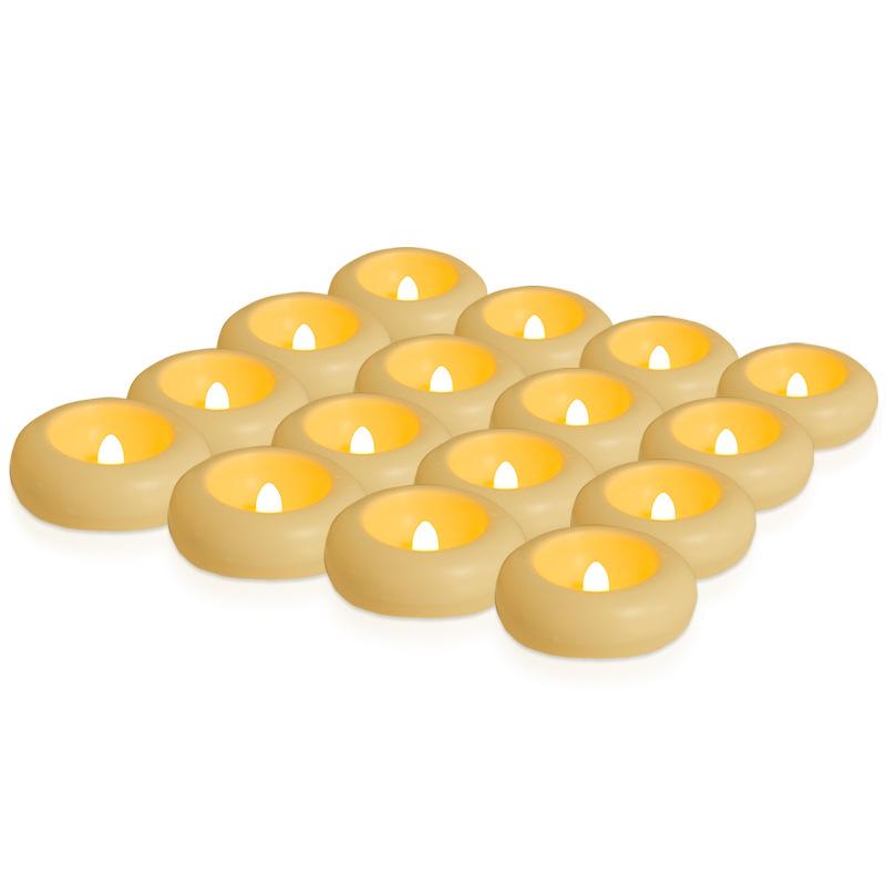 16-Pack Water Floating Flameless Waterproof Led Candle Lamp Flashing Romantic Wedding Decorations Water Float Swimming Pool