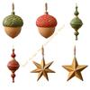 Retro Wooden Acorn Christmas Ornament User Friendly Holiday Decorations For Home Tree Window Mantels Decoration 55KF