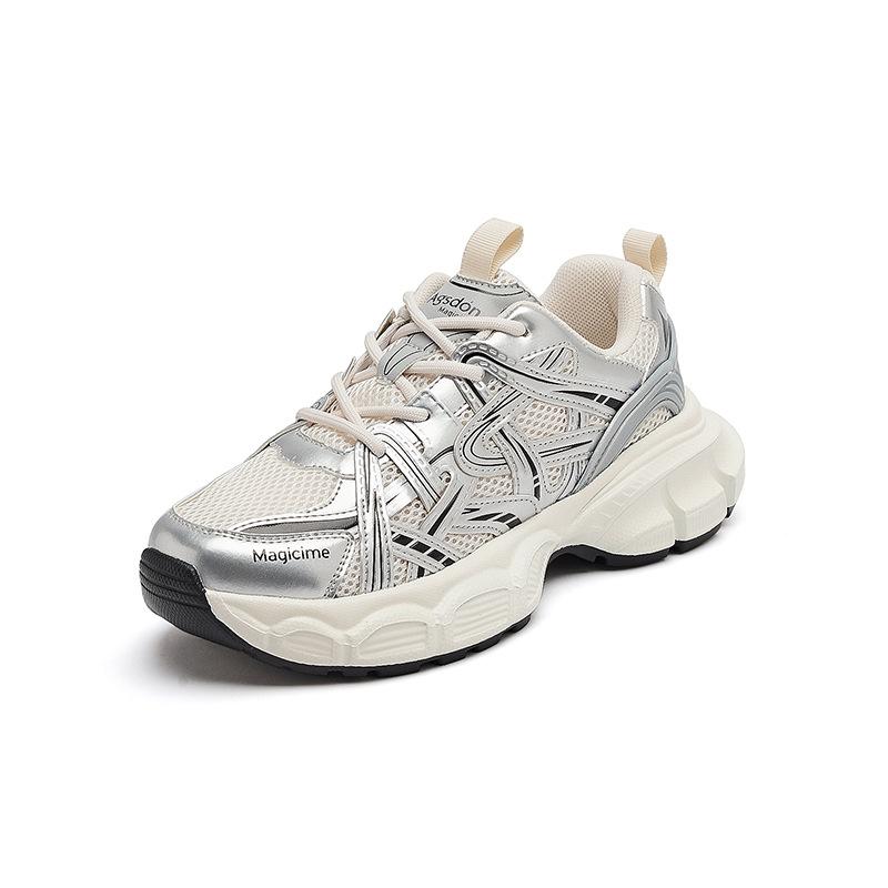 Augustine Daddy Shoes Women's 2025 New Autumn Platform Sports Casual Shoes Lightweight Outdoor Hiking Hiking Shoes