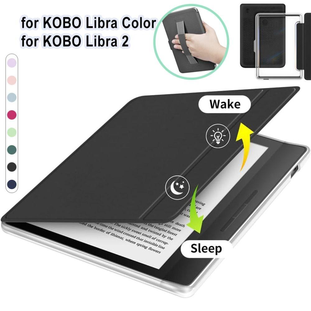 Copertina Intelligente Auto Wake/Sleep Folio da 7 pollici Guscio Protettivo Funda per KOBO Libra Color/2