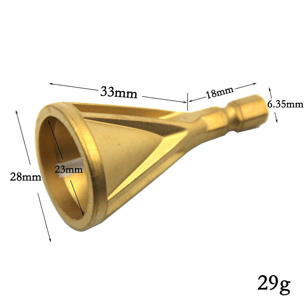 New External Chamfer HSS Deburring Three Blade Triangular Handle Hexagonal Handle Gold Black Electric Drill Tool Accessories