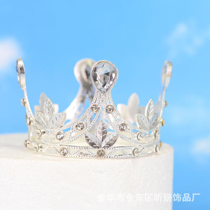 Hollow birthday cake crown tiara love ornament birthday flower decoration accessories crown