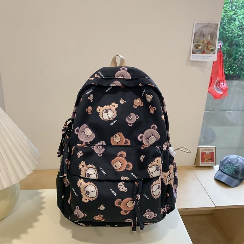 

Cute Bear Themed Backpack For Men And Women Lightweight Waterproof Commuter Bag чорний