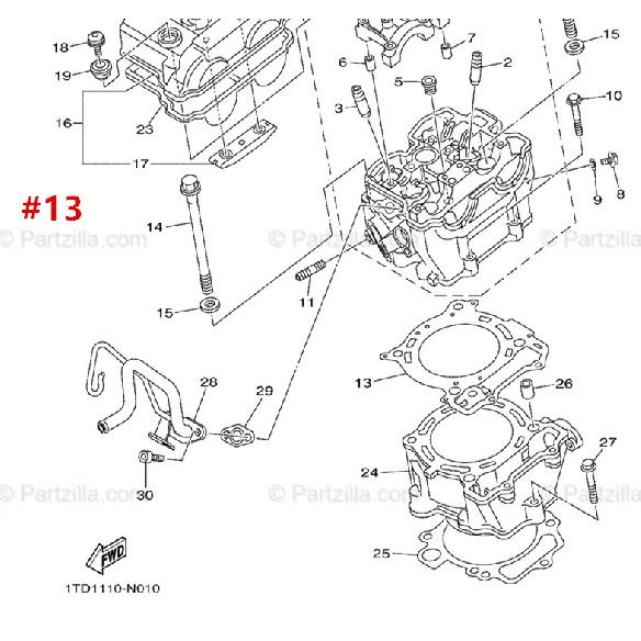 Motorcycle Cylinder Head Base Gasket Kit For Yamaha WR450F WR 450 F 07-15 YZ450F 06-09 YFZ450 YFZ450X YFZ450R 2009-