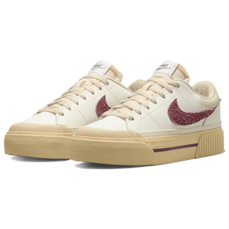 Nike Court Legacy Lift 'Sail Dark Beetroot' Women's  Sneakers  DZ4766-133