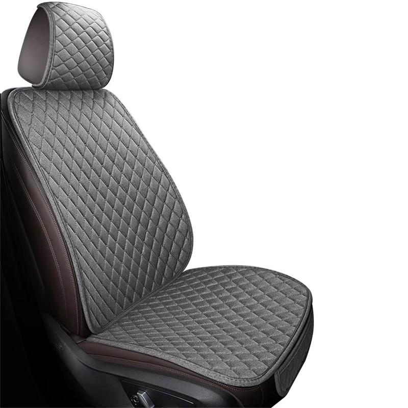 Universal Flachs Auto Sitz Abdeckung Vorne Hinten Kissen Komfortable Atmungsaktive Schutz Matte Vier Jahreszeiten Pad Auto Innen Zubehör