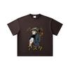 260 GSM Double Yarn 32 Count 100% Cotton Black Clover V2 Asta Print Unisex Heavy Cotton T Shirt
