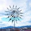 1 Pcs New 3D Outdoor Garden Ornaments Mini Windmill Wind Energy Kinetic Art Pinwheel Magical Unique Magic Metal Windmill