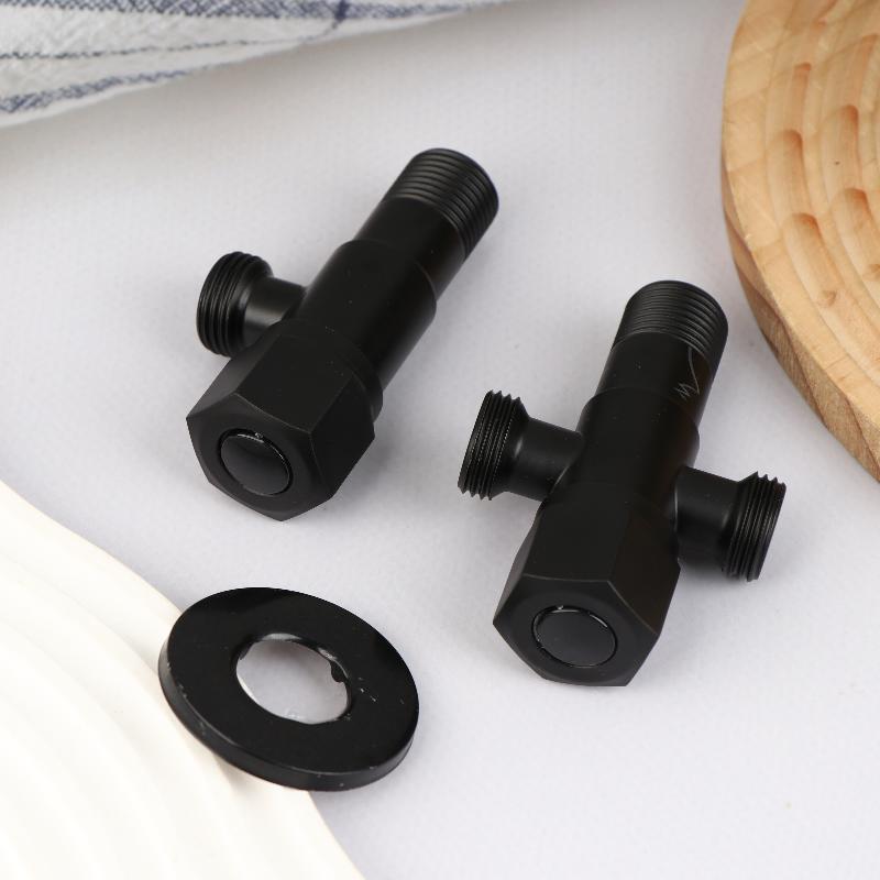 Stainless Steel Bathroom Quick Opening Triangle Valve Accessories 2 Way Angle Valve Bath Bidet Sprayer Toilet Shower Head Parts