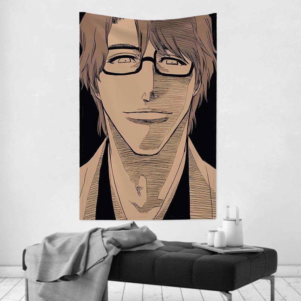 Sosuke Aizen Comics Bleach Tapestry Room Decor Wall Cloth Party Hanging Background Room Decor Baby Room
