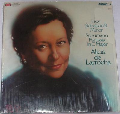 LP-Schallplatte ALICIA DE LARROCHA - Liszt Sonate h-Moll, Schumann F CS6989 London Records 1977 UK Klassik Gebraucht