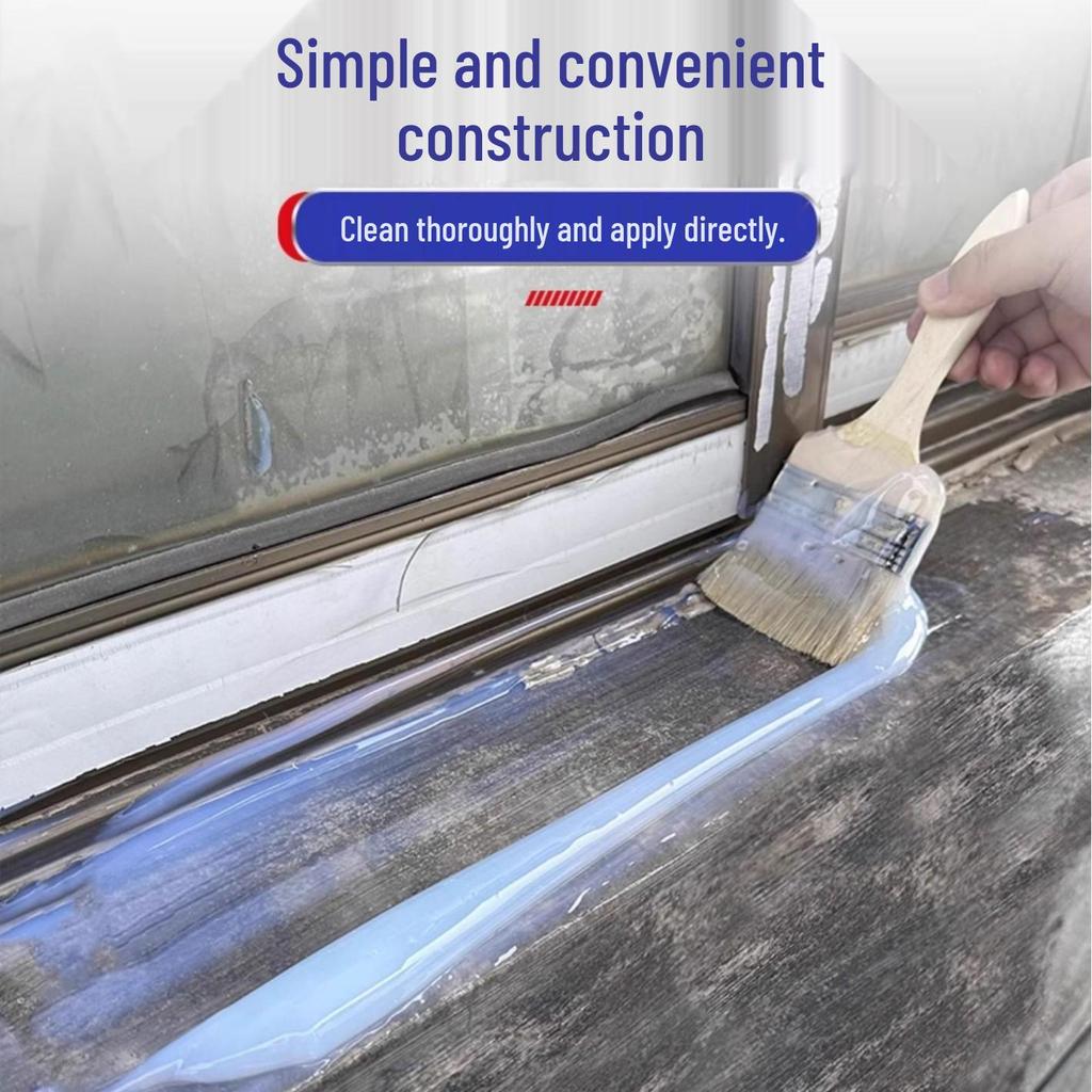 Leakproof Transparent Waterproof Coating for Roofs, Walls, and Bathrooms