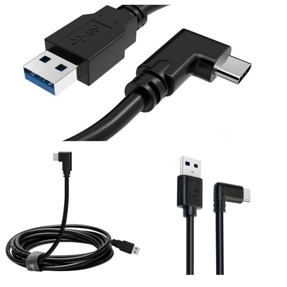 New 13ft Link Cable For Oculus Quest 2 Type-C 3.2 Right Angle To USB A Charging Cord
