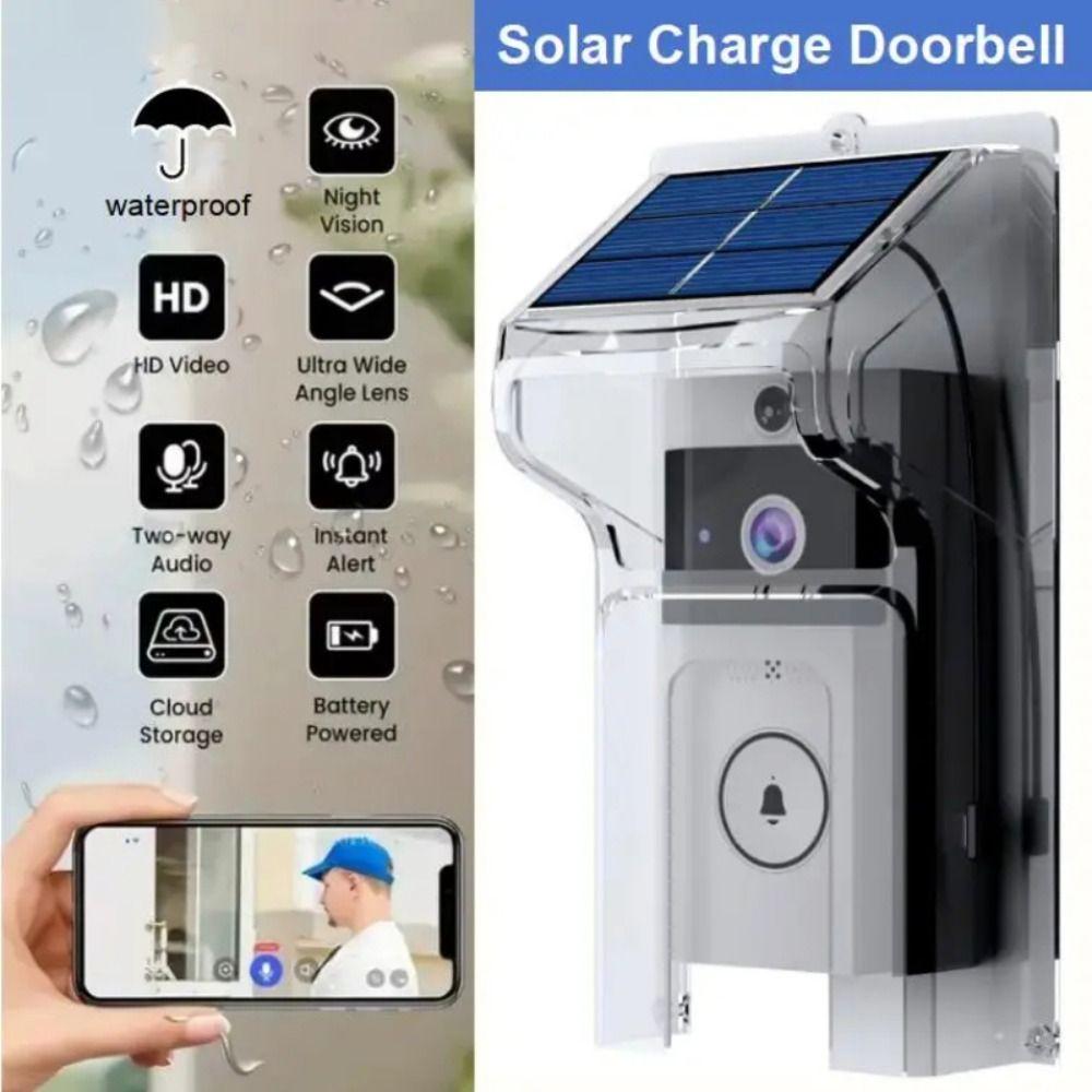 Wireless Smart Home Doorbell Waterproof Intelligent Door Bell Front Door Camera  Household