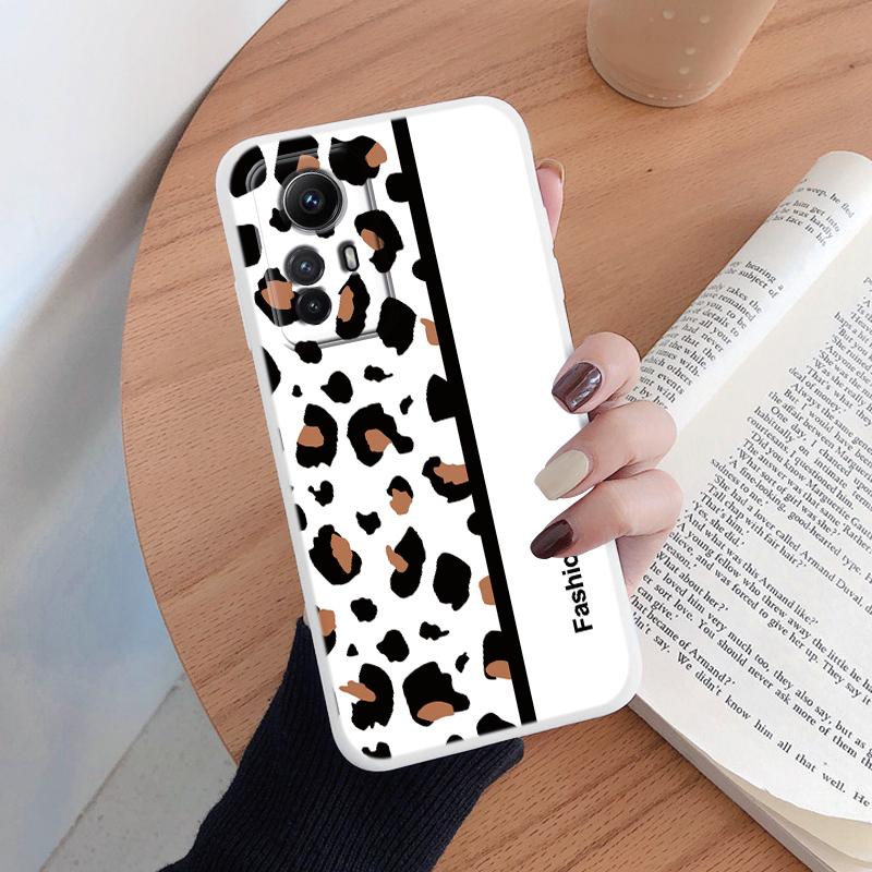 Cover For Redmi Note 12S Phone Case Fashion Vintage Leopard Painted Shell Soft Silicone Funda For Redmi Note12S Capa 6.43" Bags