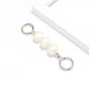 Handbag Chain Strap Metal Shoulder Crossbody Replacement Strap Chain with Buckles Bag Chain Strap with Faux Pearl Extension Chain for Ladies Purse