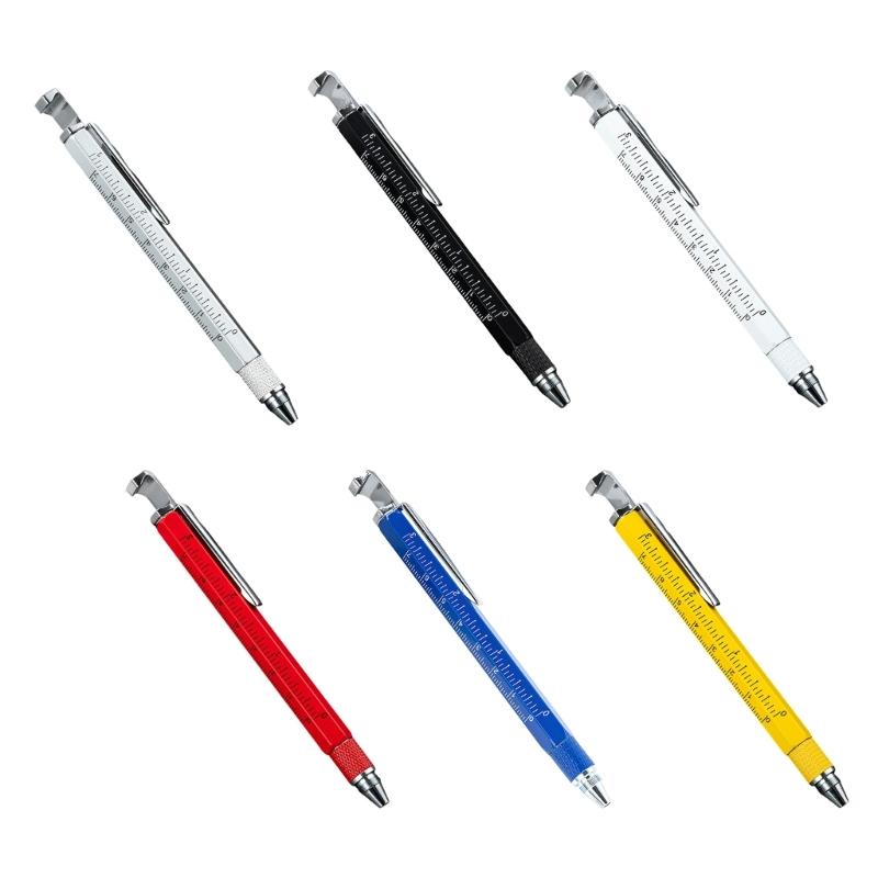7 In 1 Stylus Pen Engineer Tool Pen Features Precise Measurement Scale And Double Ended Screwdriver For Various Uses