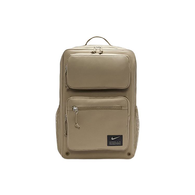 Nike Air Cushion Sports Leisure Training Travel Backpack Unisex Backpack Khaki CK2668-208 Khaki