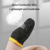 1 Pair Ultra-thin Fiber Finger Thumb  Gloves Sweat Proof Finger Cots For Game