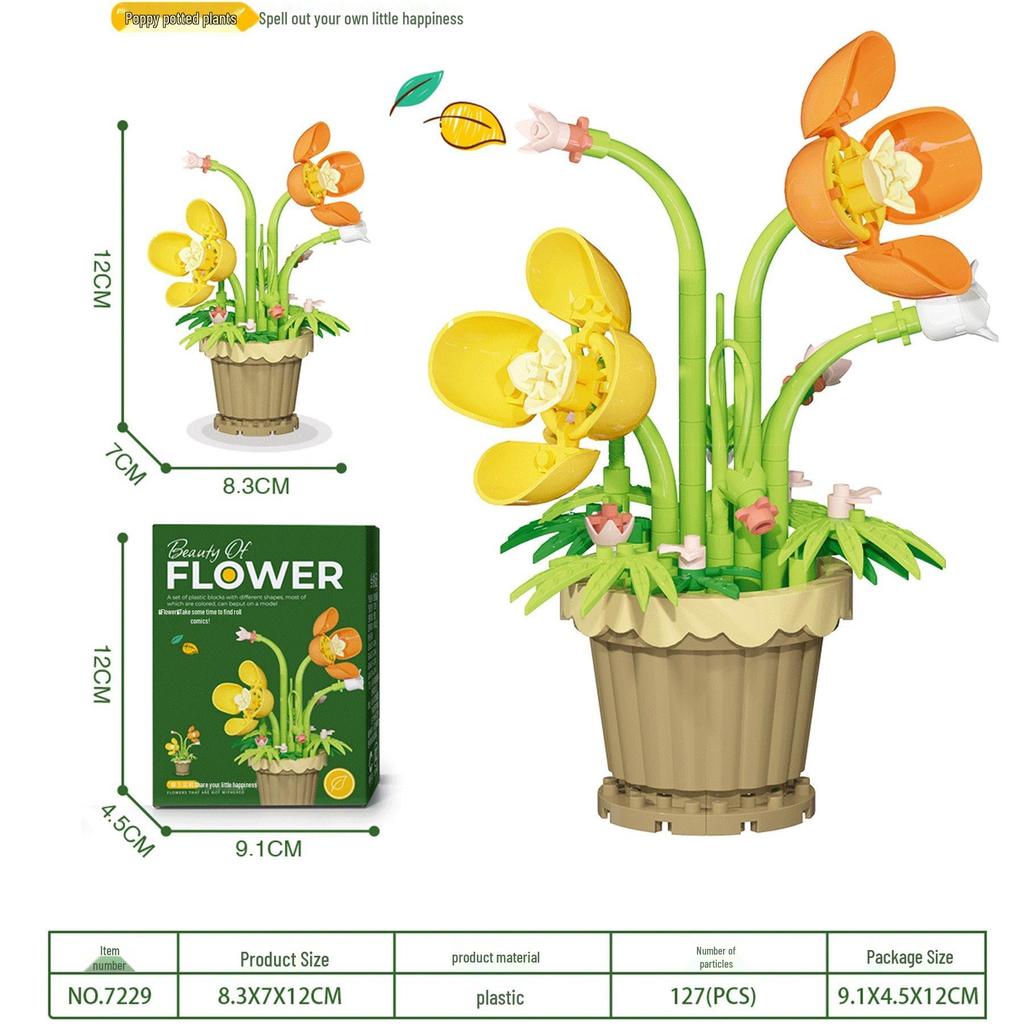 Bukiet Sukulentów Klocki - Prezenty Świąteczne i Zabawki