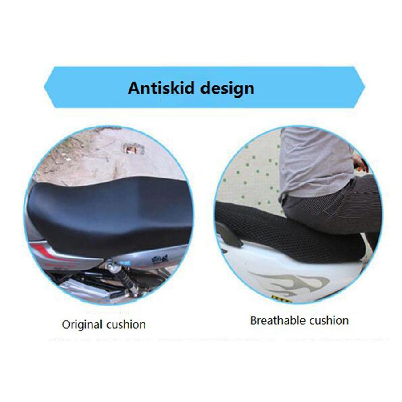 Motorcycle Seat Cushion AntiSlip For Kawasaki Z900 Breathable 3D Mesh Fabric