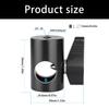 Pipe Clamp Converters with 1/4inch Hole to 16mm Tube Adapters Easy Installation for Mechanical Engineering Projects and Home Use