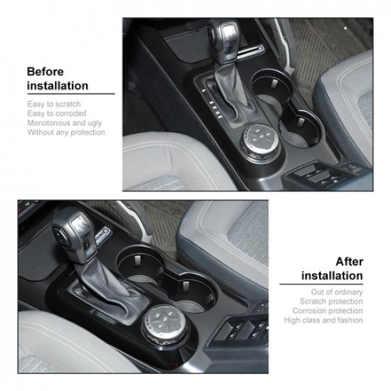 Gear Shift Panel Decoration Cover Trim For Ford Bronco  22  24 25 Black