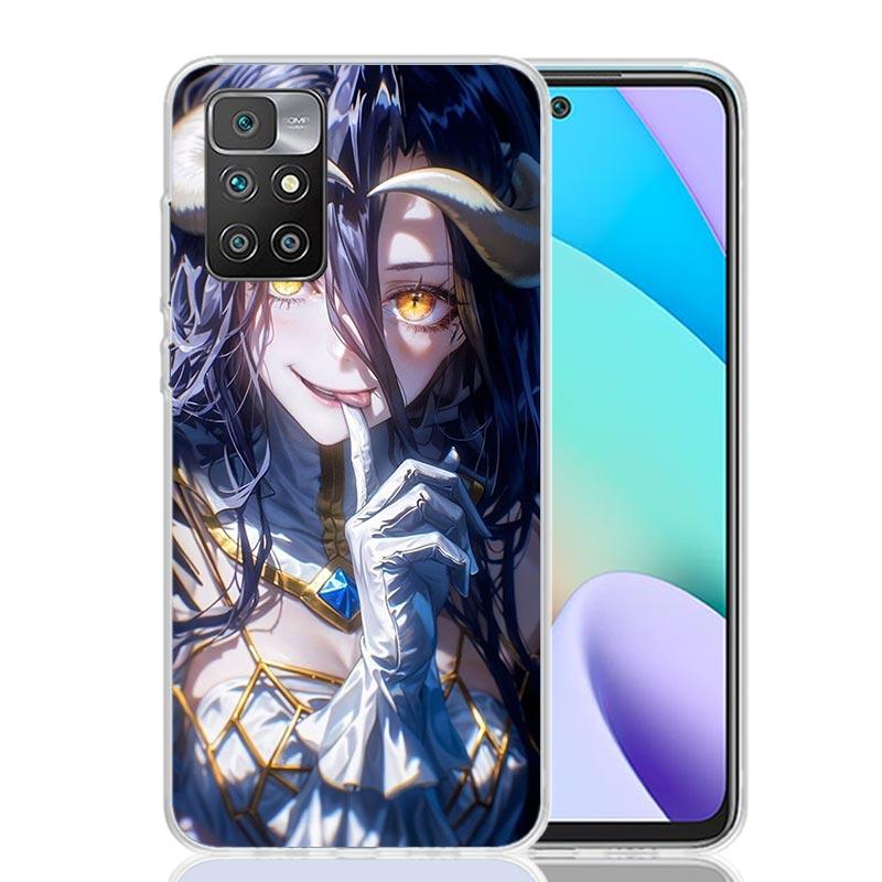 Albedo Overlord Anime Phone Case For Xiaomi 14C 13C 12C 13 12 10 10A 10C 9 9A 9C 9T 8 8A 7 7A 6 6A K70 Pro K60 K40 K20 14C 13C 1