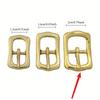 Solid Brass Belt Buckle Tri Glide Middle Center Bar Buckle for Leather Craft Bag Strap Garment Belt Luggage Hardware Accessories