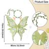 Fairy Wings Adult Kids Decoration Elf Wreath Headdress Props Butterfly Costumes