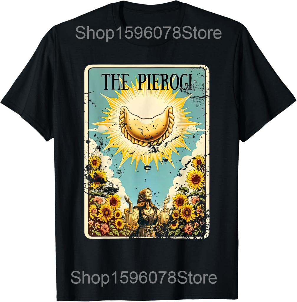 Pierogi Tree Polish Christmas Food Funny T Shirts Men Women Cotton Humor Streetwear Tee Shirt Short Sleeve Unisex Loose Clothing
