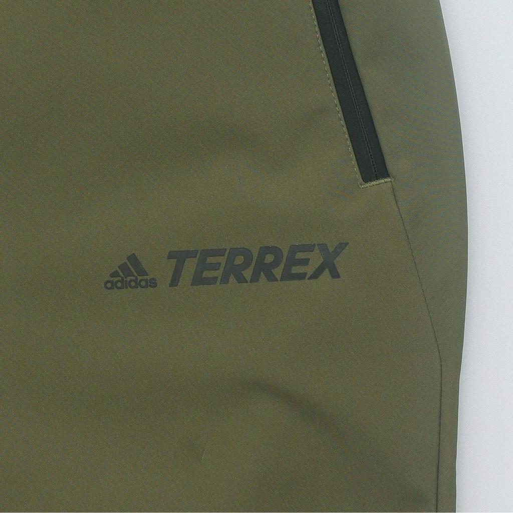 Adidas Terrex Series Logo Print Straight Leg Soft Shell Casual Pants Women Pants Dark-Olive-Green HN2004