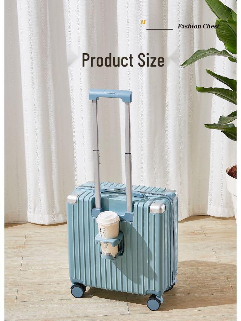 New Women's 18-20 Inch Carry-On Suitcase with Combination Lock