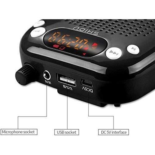 Amplificateur voix portable avec microphone casque 10W Batterie rechargeable 2000mAh Syst eme de sonorisation amplificateur de voix