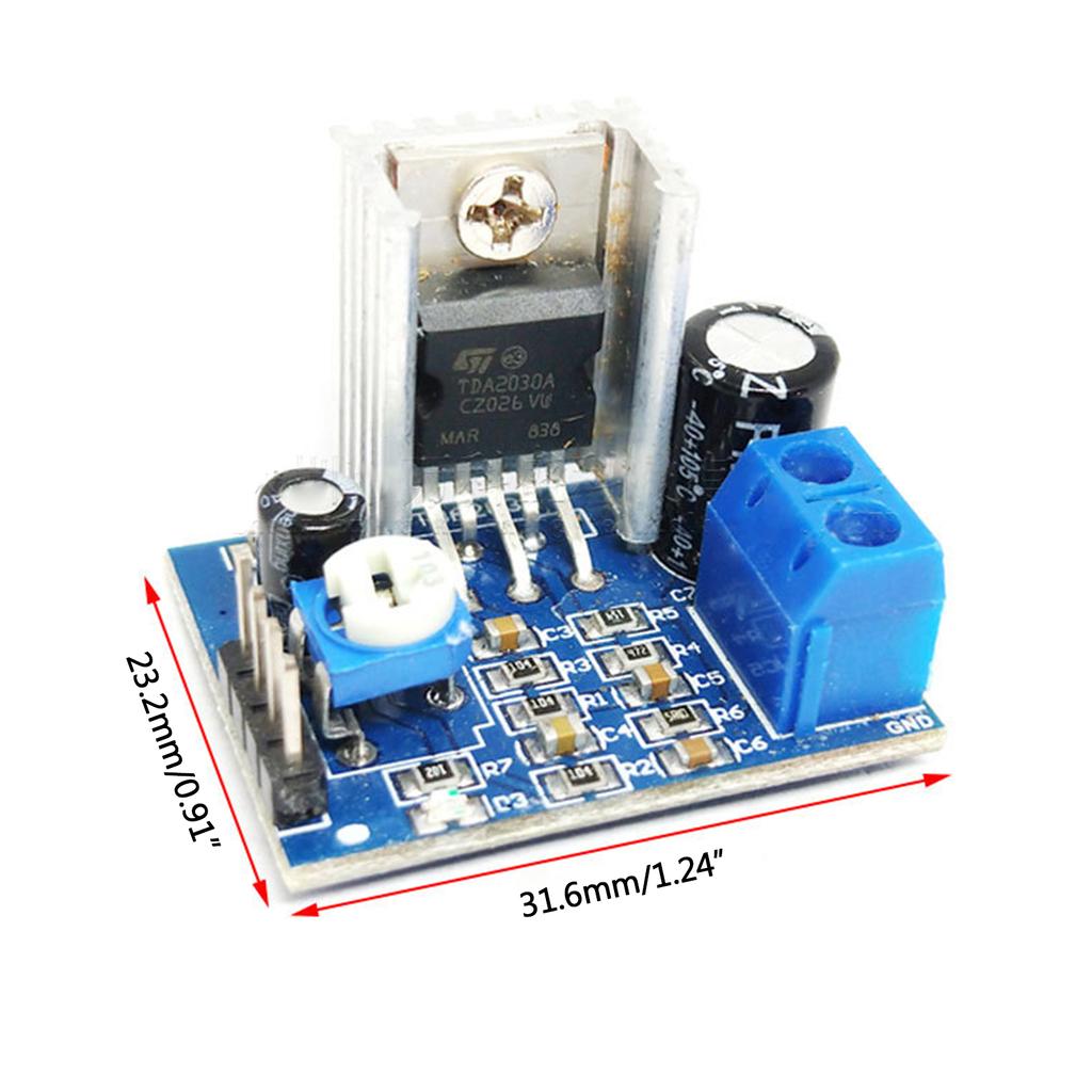 Audio TDA2030 Mono Amplifier Board with Adjustable Volume Audio Spare Part