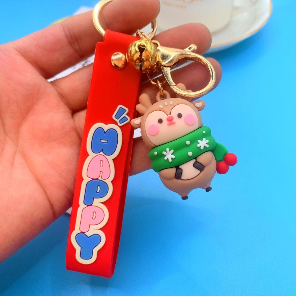 

Festive Christmas Santa Claus Keychain Toy Bag Pendant For Kids Gifts Elk