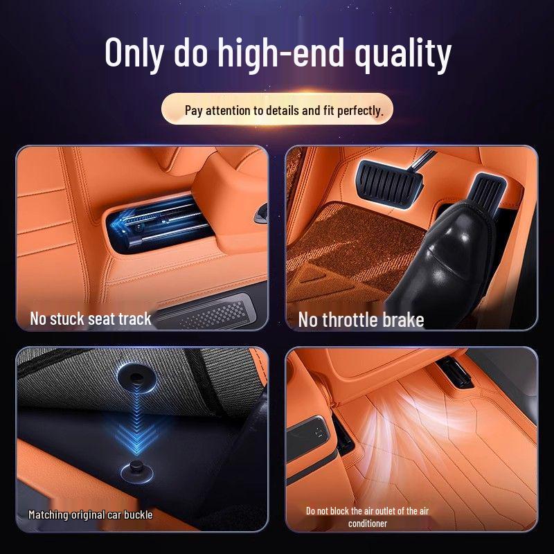 Suitable Galaxy M9 6-Seater Floor Mats & Trunk Accessories Kit for Interior Modification