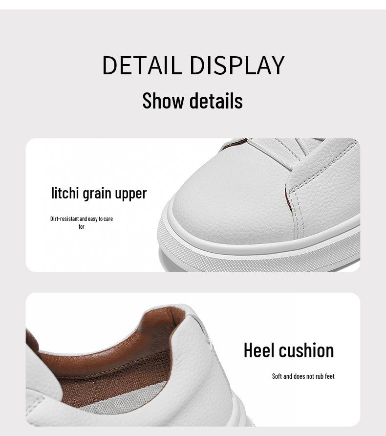 Cardile Crocodile Men's Autumn Skate Shoes: Comfortable, Thick-Soled, Slip-On Leather Casuals